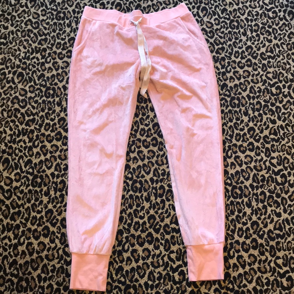 Top and bottom Velour light pink jumpsuit